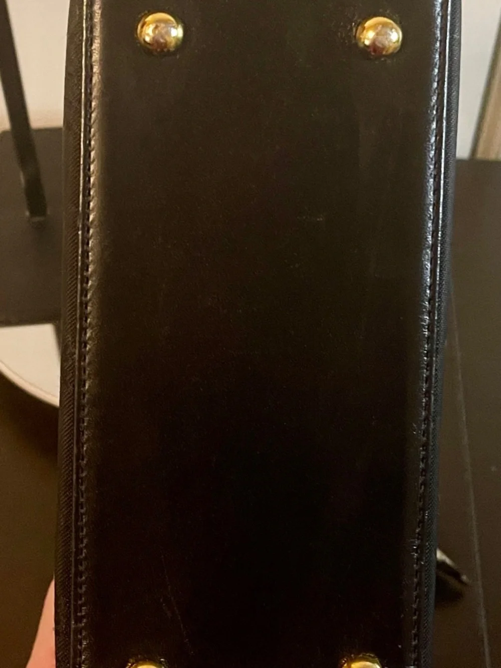 EUC MCM Black Logo Satchel